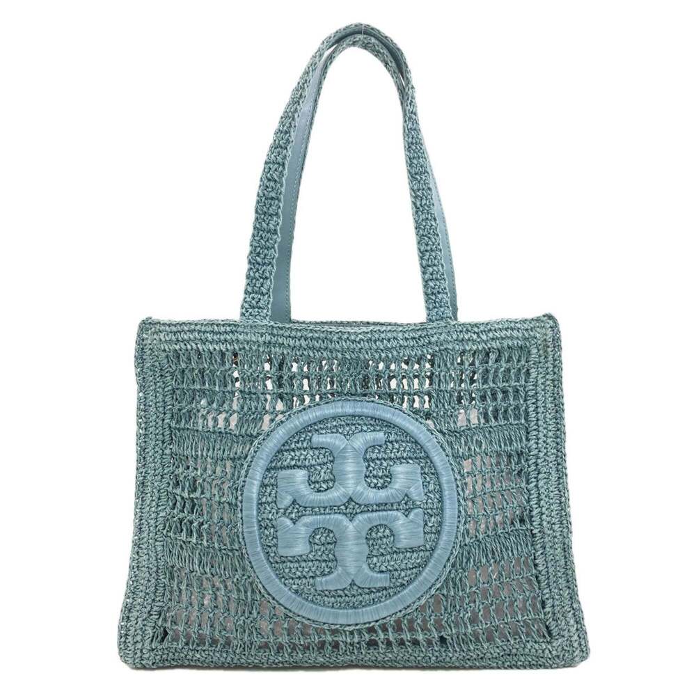 Tory Burch Ella Crochet Small Tote Bag, Paper Raffia, Women's